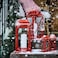 Christmas Lantern For Pillar Candle In/Out Bright Red 44 Cm