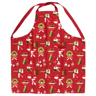 Christmas Apron Christmas Pattern Red 85X89 Cm