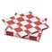 Christmas Paper Napkin Check Pattern White/Red 33X33 Cm 30 Pack
