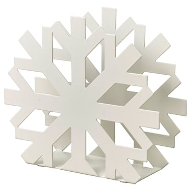 Christmas Napkin Holder Snowflake White 17X15 Cm