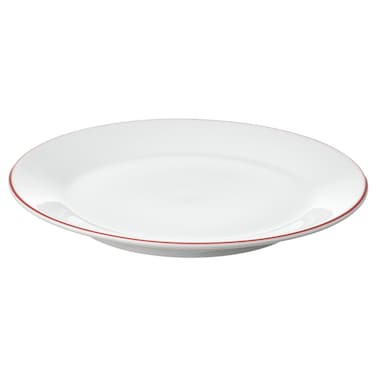 Christmas Side Plate White/Red 20 Cm