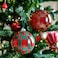 Christmas Tree Ornament Bauble Red/Green 15 Cm 2 Pack