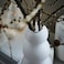 Christmas Vase Frosted Glass/White 32 Cm
