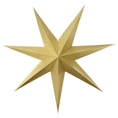 Christmas Lamp Shade Brass-Colour/Stripe 90 Cm