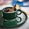 Christmas Cup With Saucer Dark Green 7 Cl