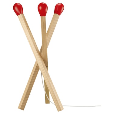 Christmas Led Floor Lamp Matchstick-Shaped Wood