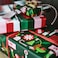 Christmas Gift Wrap Roll Mixed Patterns Green/Red 3X0.7 M/2.10 M&sup2;