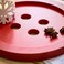 Christmas Tray Button Red 30 Cm