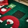 Christmas Door Mat Santa Claus Pattern Green 40X60 Cm