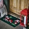 Christmas Door Mat Santa Claus Pattern Green 40X60 Cm