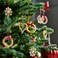 Christmas Tree Ornament Set Of 9 Straw