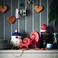 Christmas Decoration Set Of 2 Goat Red