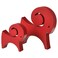 Christmas Decoration Set Of 2 Goat Red