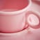 Christmas Cup With Saucer Pink 7 Cl