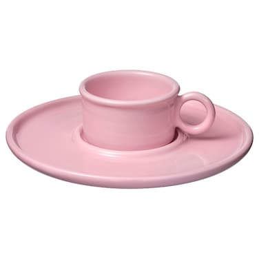 Christmas Cup With Saucer Pink 7 Cl