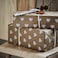 Christmas Gift Wrap Roll Heart Pattern/Brown 3X0.7 M/2.10 M&sup2;