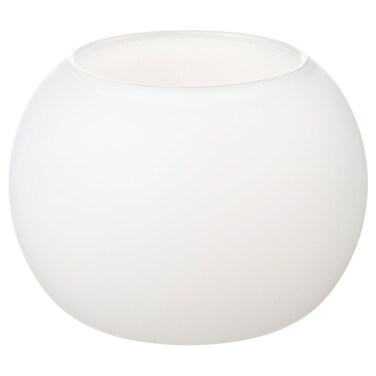 Christmas Tealight Holder Frosted Glass White 7 Cm