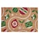 Christmas Door Mat Christmas Bauble Patterned Coir/Multicolour 40X60 Cm