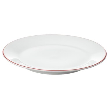 Christmas Side Plate White/Red 20 Cm