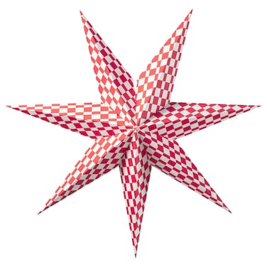 Christmas Lamp Shade Red/White 70 Cm