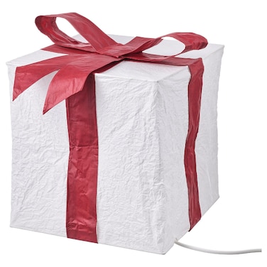 Christmas Table Lamp Box/Red