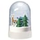 Christmas Table Lamp Snowy Night/Battery-Operated Dome