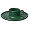 Christmas Cup With Saucer Dark Green 7 Cl