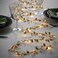 Christmas Led Lighting Chain With 40 Lights Battery-Operated Leaf/Gold-Colour