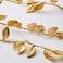 Christmas Led Lighting Chain With 40 Lights Battery-Operated Leaf/Gold-Colour