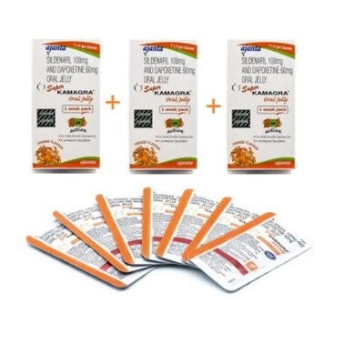 Kamagra Super Oral Jelly 100mg Pack Of 3
