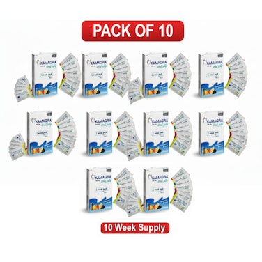 Pack Of 10 Kamagra Ajanta Oral Jelly Pack 100Mg
