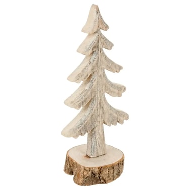 Christmas Atmosphera Wood Festive Tree (12 X 9 X 27 Cm)