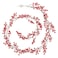 Christmas Atmosphera Red Berries Garland (8 X 3.5 X 190 Cm)