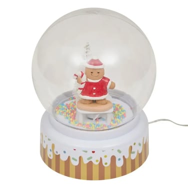 Christmas Atmosphera Battery-Operated Led Musical Snow Globe With Motion (1 Pc, 13 Cm)