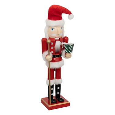 Christmas Atmosphera Nutcracker W/Gift (10 X 8 X 38 Cm)
