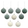 Christmas Atmosphera Glitter Hanging Christmas Balls Set (9Pc, 8Cm)