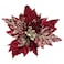 Christmas Atmosphera Poinsettia Festive D&eacute;cor W/Clip (23 X 11 X 23 Cm)