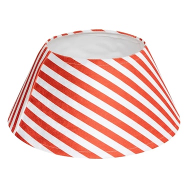 Christmas Atmosphera Polyester Tree Skirt (Dia. 56 Cm, Red And White)