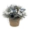 Christmas Atmosphera Christmas Blue Floral Arrangement In Pot (1 Pc, 23 X 23 Cm)