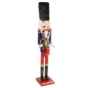 Christmas Atmosphera The Trail To The Stars Wood Nutcracker Decor (11.5 X 11 X 60.5 Cm)