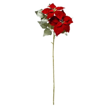 Christmas Atmosphera Poinsettia Pick (75 Cm)