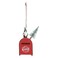 Christmas Atmosphera Metal Letter Box Gnome Tree Decor (11 Cm, Red)