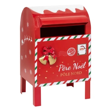 Christmas Atmosphera Metal Mailbox Decor (1 Pc, 24 X 36.8 Cm)