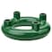Christmas Candlestick For 4 Candles Rounded/Dark Green 8 Cm