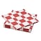 Christmas Paper Napkin Check Pattern White/Red 33X33 Cm 30 Pack