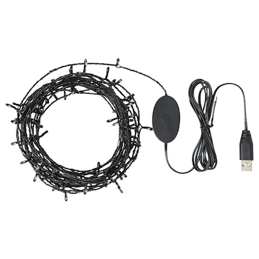 Christmas Led Lighting Chain With 100 Lights Black