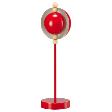 Christmas Led Decorative Table Lamp Metal Battery-Operated/Red
