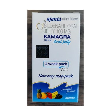Kamagra Oral Jelly 1 Week Pack 7X5Gm Sachets (100Mg)