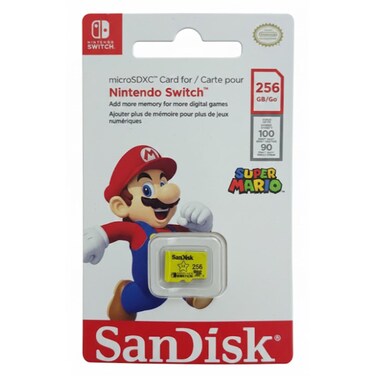 MicroSDXC Card Nintendo Switch Memory Card For Digital Games 100mbps Speed 256GB