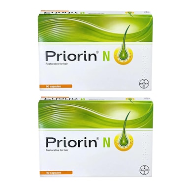 Pack Of 2 Priorin N Hair Growth Stimulant &amp; Restorative Supp &ndash; 90CAPS